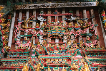 Gilded sculptures & painted statues art of the Ming and Qing Dynasties in Minor Western Heaven Mahavira Temple, Linfen, Shanxi Province, China - a famous ancient building in the game Black Myth Wukong