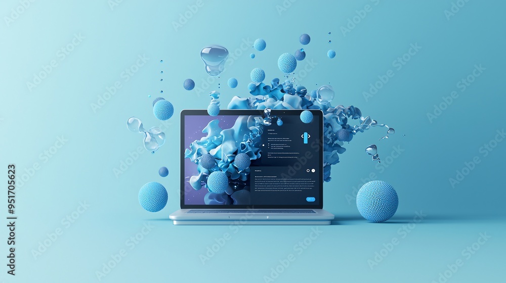 Poster interactive webpage design with hover effects and transitions, engaging user interface, modern web a