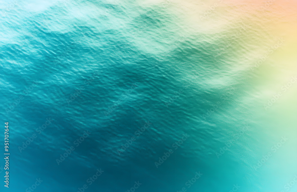 Poster retro grainy gradient background noise texture effect summer poster design seamless colors teal abst