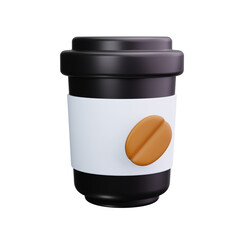 coffee cup 3d render icons