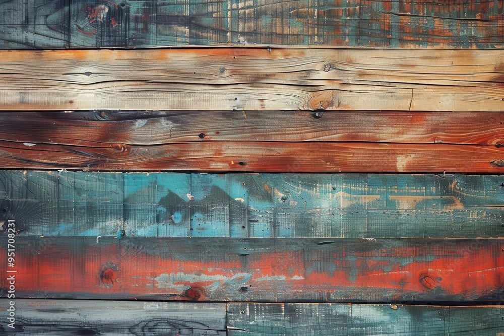 Aufkleber rustic wooden background with weathered texture and natural patterns surface texture