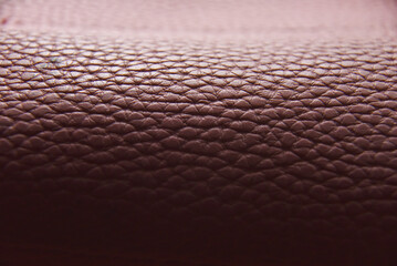 Leather surface, small depth of field, abstract textile background, space for your text and design