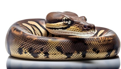 Obraz premium A Python on a white background