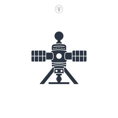 Space Probe icon symbol vector illustration isolated on white background