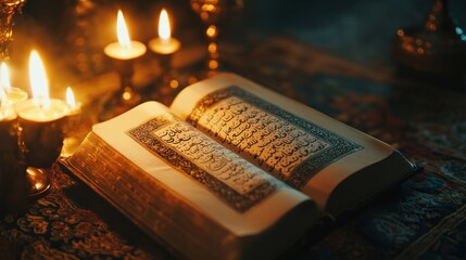 Quran with Candles