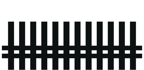 plane style fence picket vector illustration 