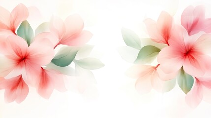 Elegant floral design featuring soft pink blooms and delicate leaves to create a serene and beautiful atmosphere.