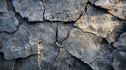 Obraz premium Rough concrete wall texture background with cracks and imperfections, presenting a raw and industrial style suitable for architecture and urban design projects.