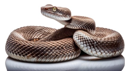 Obraz premium A Viper on a white background. 