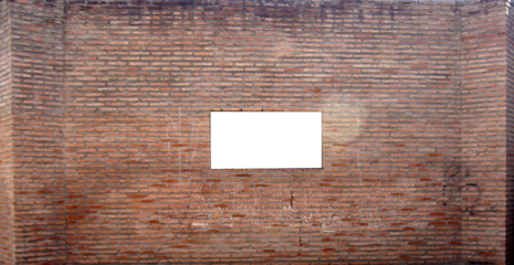 frame on brick wall