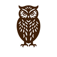 owl illustration vector flat design