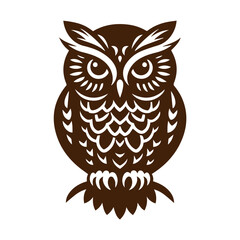 owl illustration vector flat design