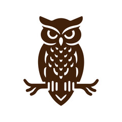 owl illustration vector flat design