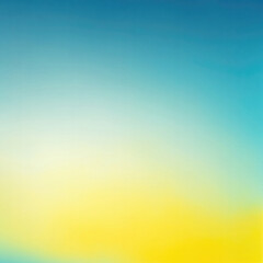 Fototapeta premium Yellow White blue and teal blurred noise texture Dark grainy gradient background
