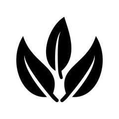 leaf sign symbol vector glyph color icon