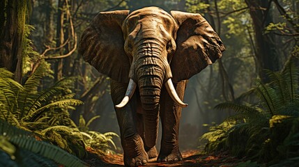 Obraz premium elephants in national park