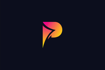 letter p logo design