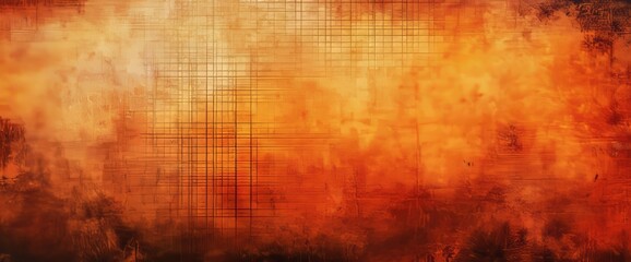 Obraz premium The watercolour gradient background for autumn halloween is orange and black