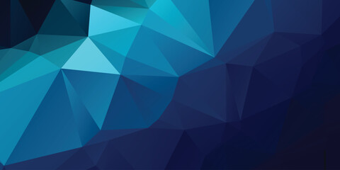 Modern abstract blue triangle background vector. Elegant simple design concept with geometric polygonal.