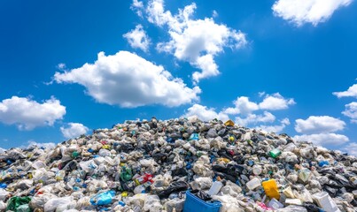 Creative Recycling Concept: Elegant Waste Management Illustration for Environmental Awareness. Minimalist Composition of Reusable Items Promoting Sustainability. Versatile Eco-friendly Background for 