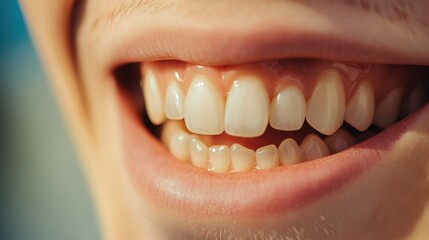 Close-Up of Smiling Lips and Teeth