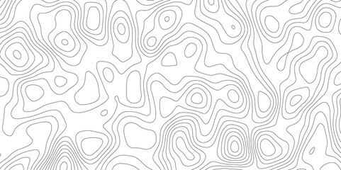 Obraz premium Abstract seamless pattern with lines and stylized height of the topographic contour in lines and topo graphic map design. Cartography, topology, or terrain path concept. 