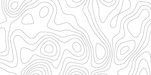 Abstract seamless pattern with lines and stylized height of the topographic contour in lines and topo graphic map design. Cartography, topology, or terrain path concept. 