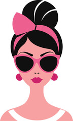 charming and stylish woman with beautifully styled hair in a romantic bun 