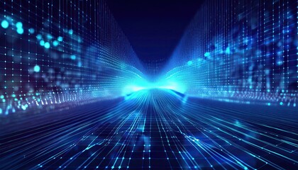 Digital backdrop for data, AI, technology, audio, graphics, and other fields