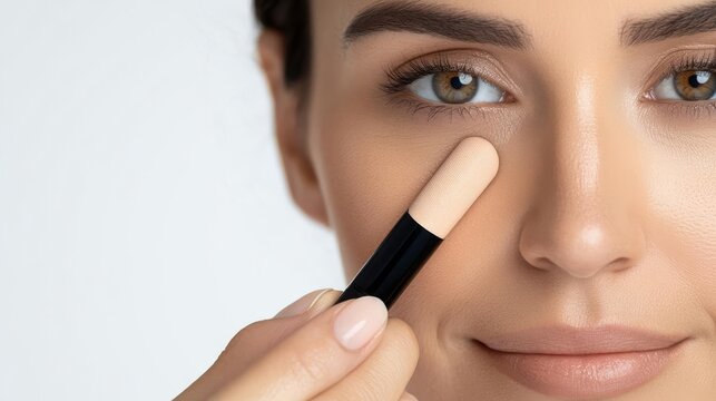 make up cosmetics application concealer technique