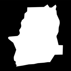 Atlantique department map, administrative division of Benin.