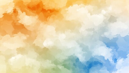 Soft pastel swirls on an abstract watercolor background