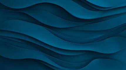Fototapeta premium Elegant abstract design featuring deep blue waves and curves for a modern look.