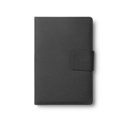 notebook day planner isolated on white background mockup