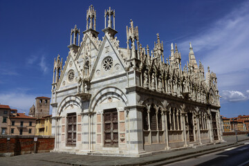 A view of the church of Santa Maria della Spina, Pisa