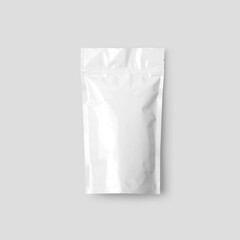 aluminium Plastic bag, illustration, isolated on white background, 3d illustration, 3d rendering, realism, photo realistic