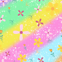 A flower pattern backgound pastel 