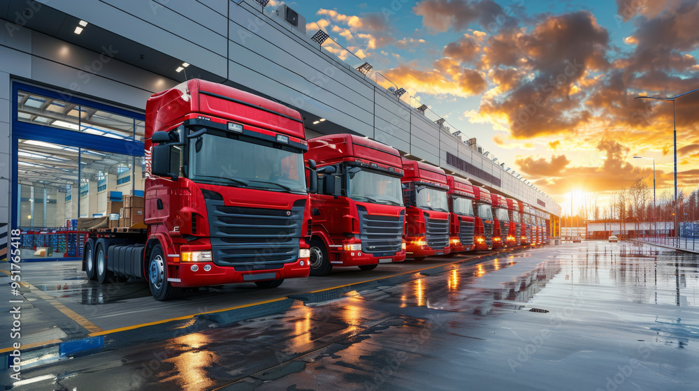 Poster optimize transportation logistics and fleet management practices to minimize fuel consumption and em