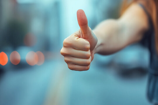 Thumbs Up: A Gesture of Approval and Encouragement