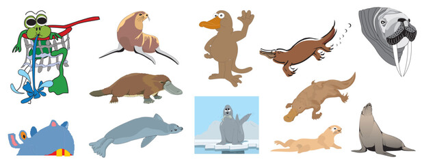 aWater Sea Creaters Hipo Frog...