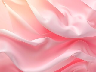 Obraz premium Pink silk fabric smooth satin texture very delicate. A very lightweight viscose fabric with rich drapery and a smooth texture