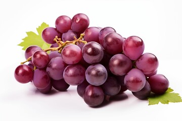 Fototapeta premium Grapes isolated on white background. Generative ai