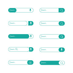 Obraz premium Search bar template design sets collection.