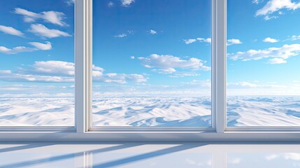 Window in room with surreal and mystical