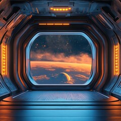 Spaceship Window View