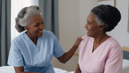 Fototapeta premium nurse nurse in the hospital with a colleague 