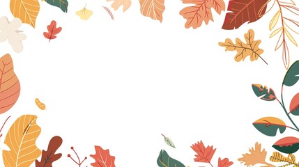 Stunning Autumn Orange Leaves Illustration Background: A Warm and Captivating Visual Treat. Showcasing the Beauty and Charm of Seasonal Colors.