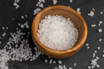 coarse ground white sea salt