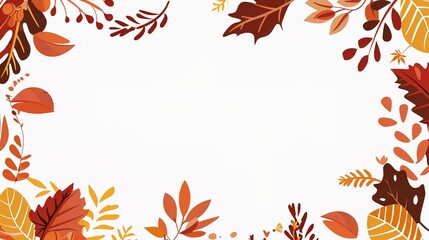 Stunning Autumn Orange Leaves Illustration Background: A Warm and Captivating Visual Treat. Showcasing the Beauty and Charm of Seasonal Colors.