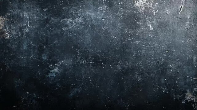 Old and distressed dark concrete grunge texture wall showing signs of rust and erosion - stopmotion animation 4k background loop